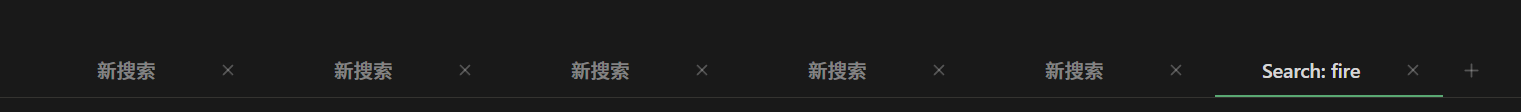 Several Sounds search tabs